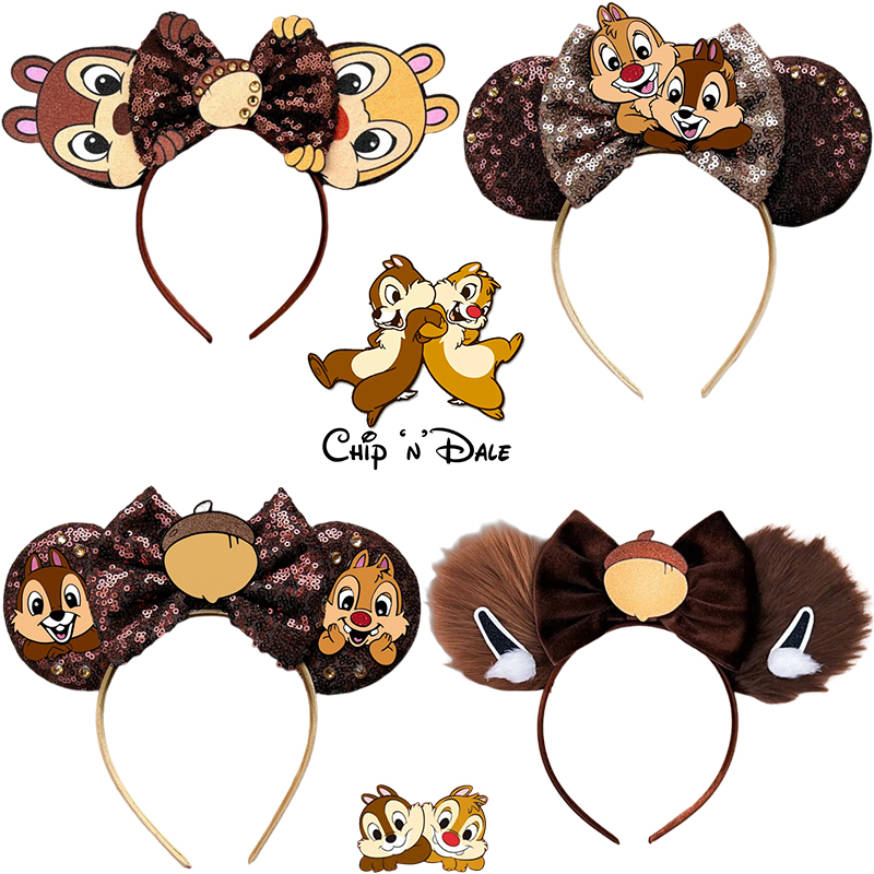 Ribbon Bow Gift - Disney Chip 'n' Dale Headbands for