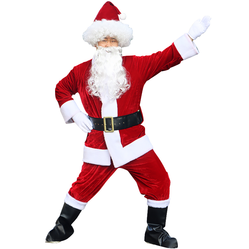 Elf Costume Christmas - High Quality Velvet Christmas Cosplay Santa