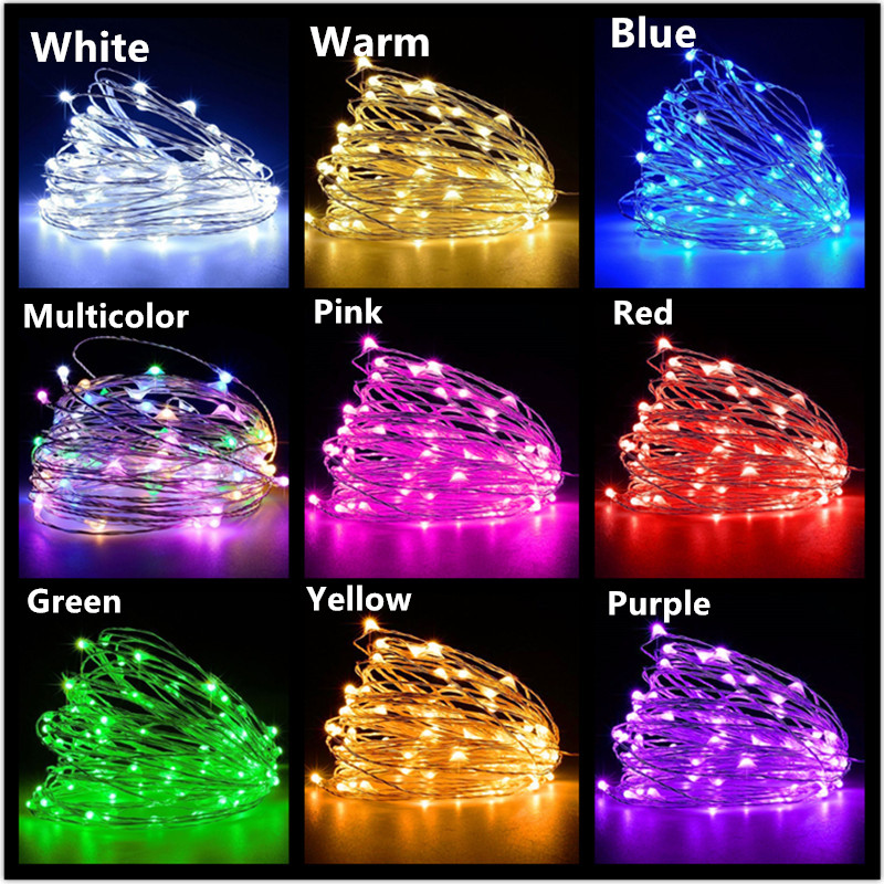 Tinsel Garland Decoration - 10M 5M 3M 2M Copper Wire