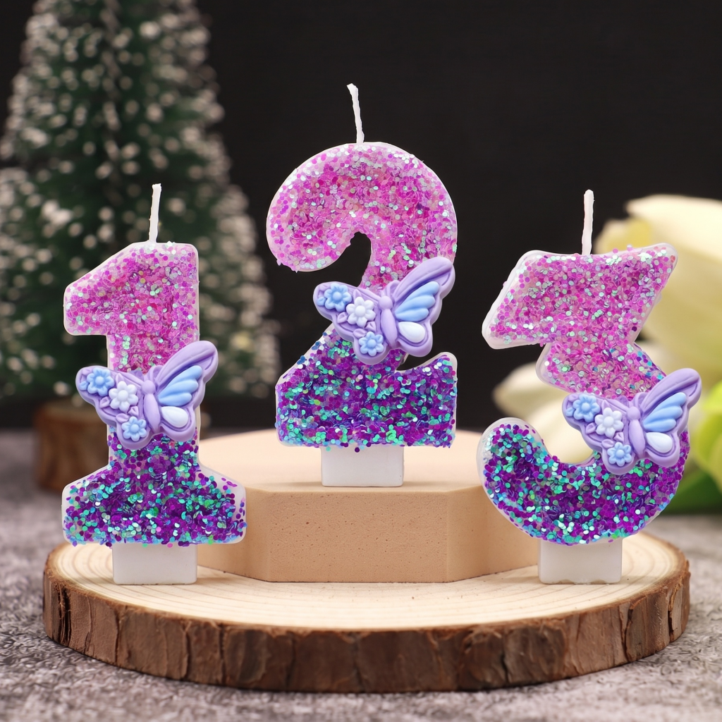 Holiday Candle Set - Creative DIY New Butterfly Series Gradual