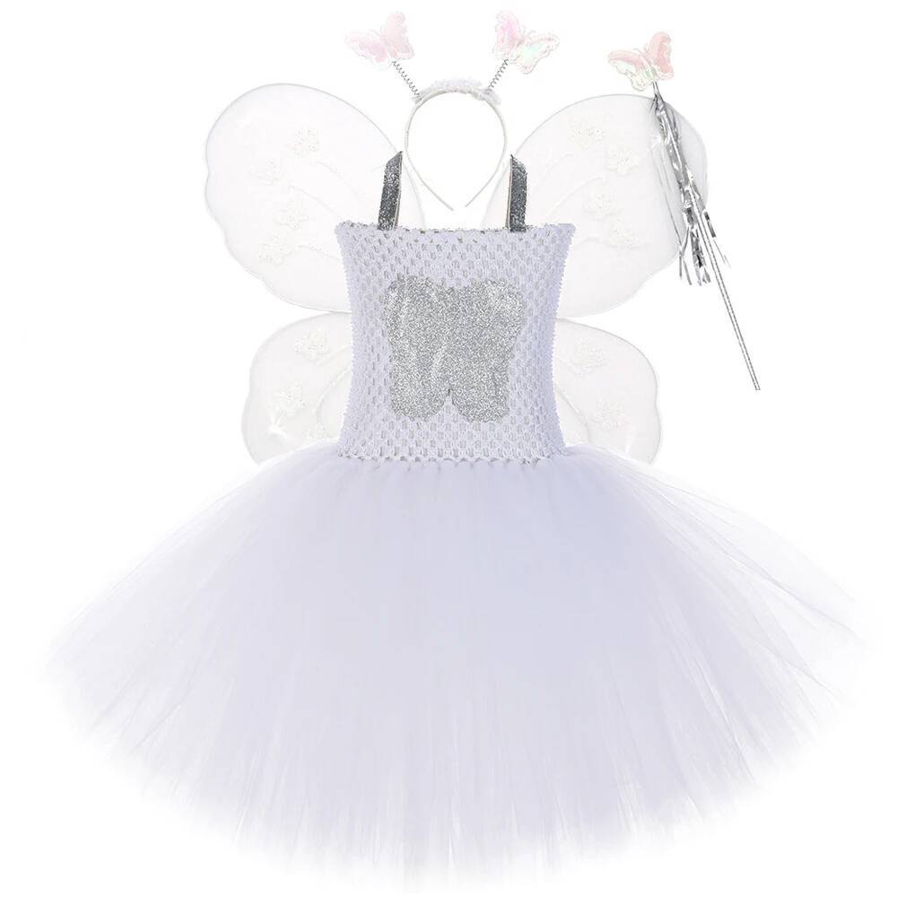 Elf Costume Christmas - White Tooth Fairy Costume for Girls