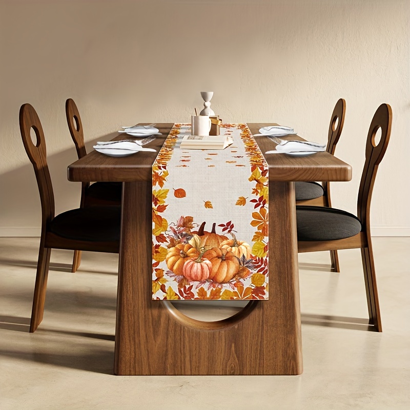 Christmas Table Runner - 1pc Thanksgiving & Halloween Table Runner