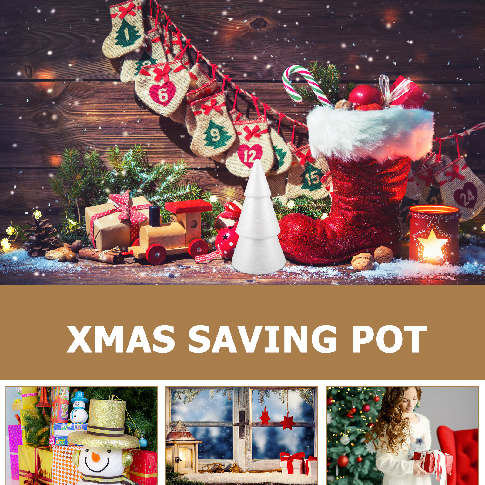 Christmas Tree Artificial - 3 Pcs Simulated Christmas Tree Decoration