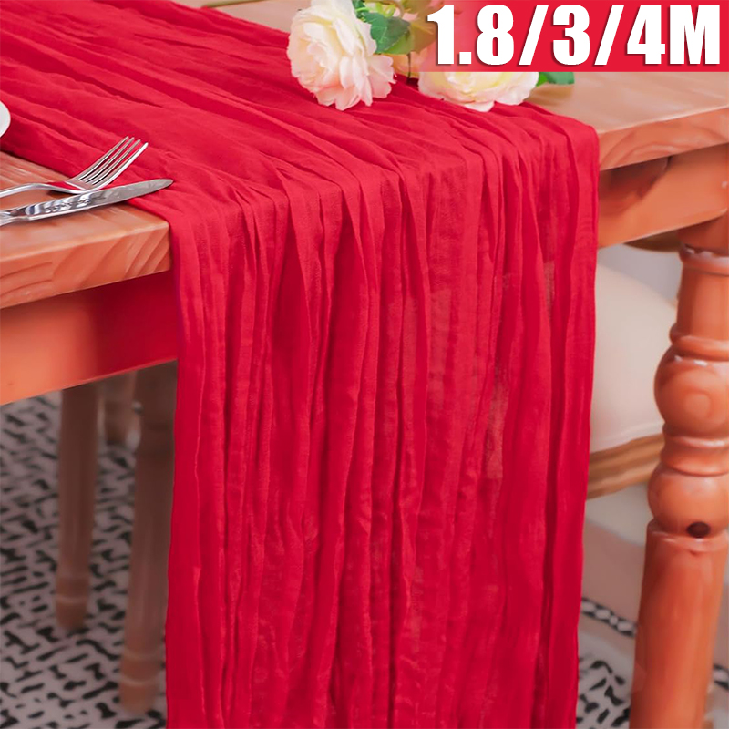 Christmas Table Runner - Valentine Red Long Table Runner Wedding