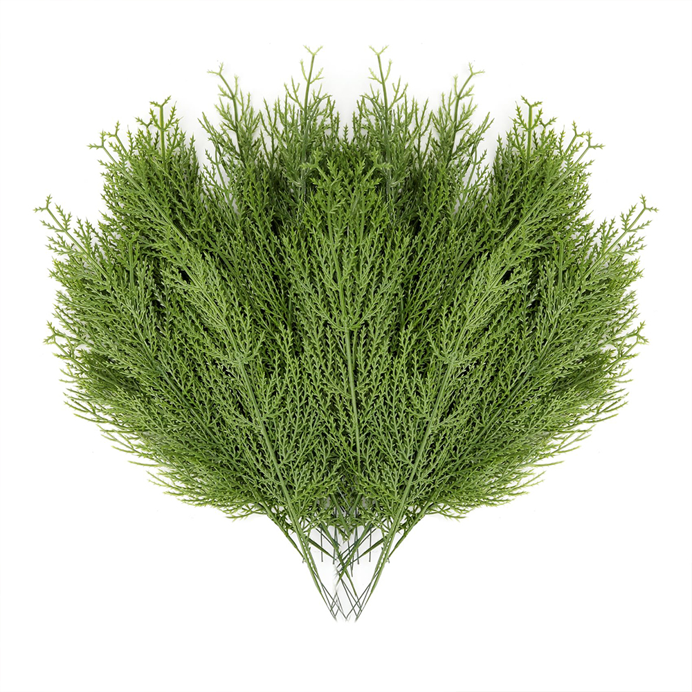 Christmas Wreath Fake - 20Pcs Artificial Pine Sprigs Faux Greenery