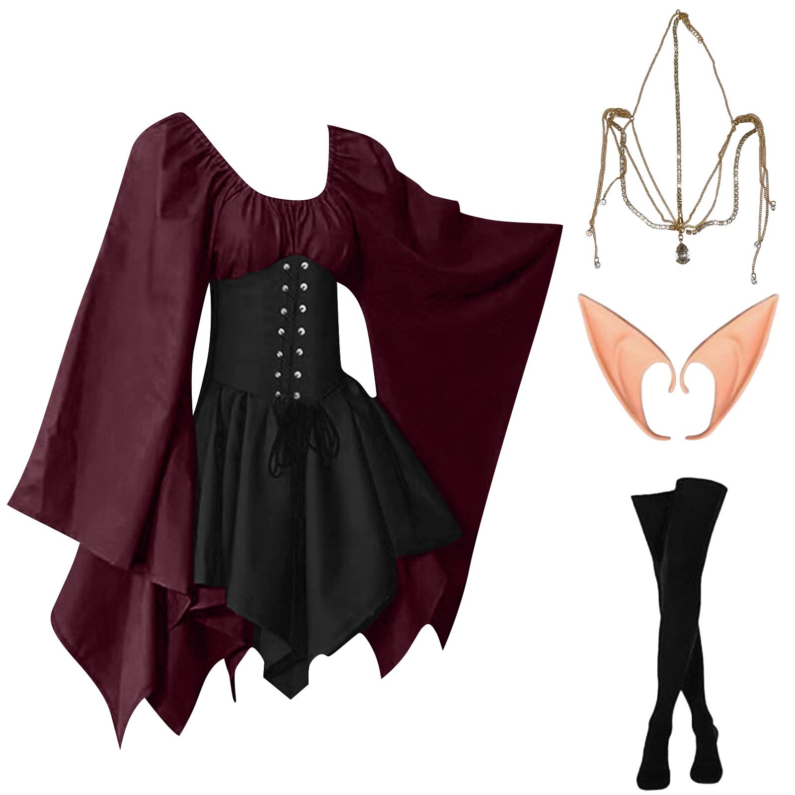 Halloween Cosplay Palace Victo - Elf Costume Christmas incelemesi ve fiyatı