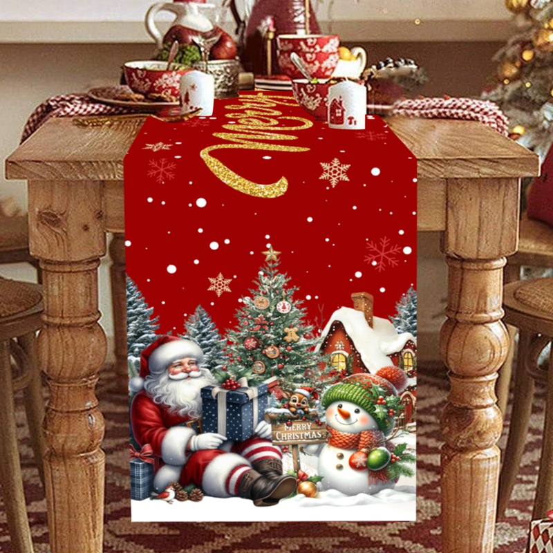 Christmas Santa Snowman Table  - Christmas Table Runner incelemesi ve fiyatı