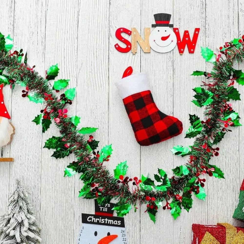 2PCS Reusable 2M Christmas Gar - Tinsel Garland Decoration incelemesi ve fiyatı