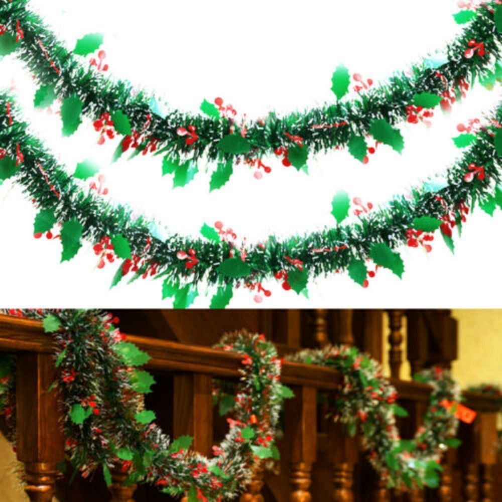 2PCS Reusable 2M Christmas Gar - Tinsel Garland Decoration incelemesi ve fiyatı