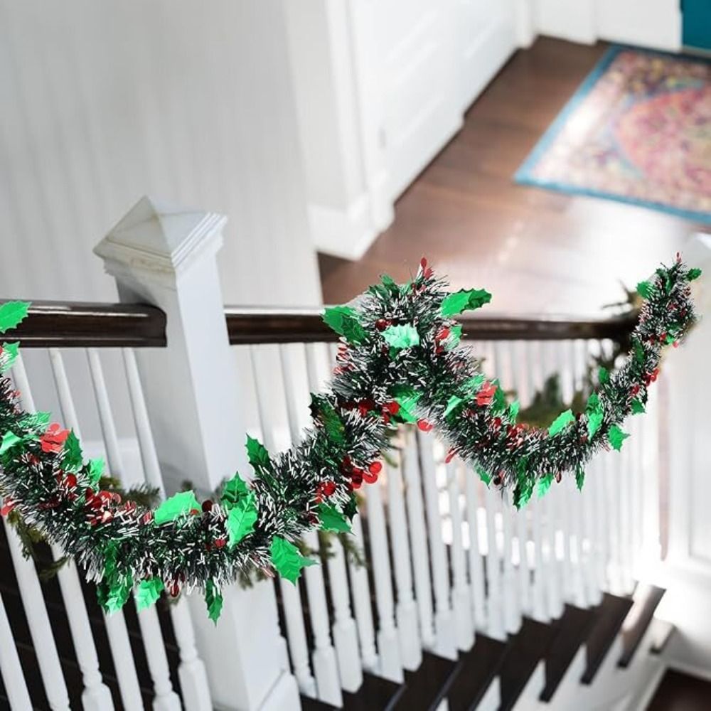 2PCS Reusable 2M Christmas Gar - Tinsel Garland Decoration incelemesi ve fiyatı