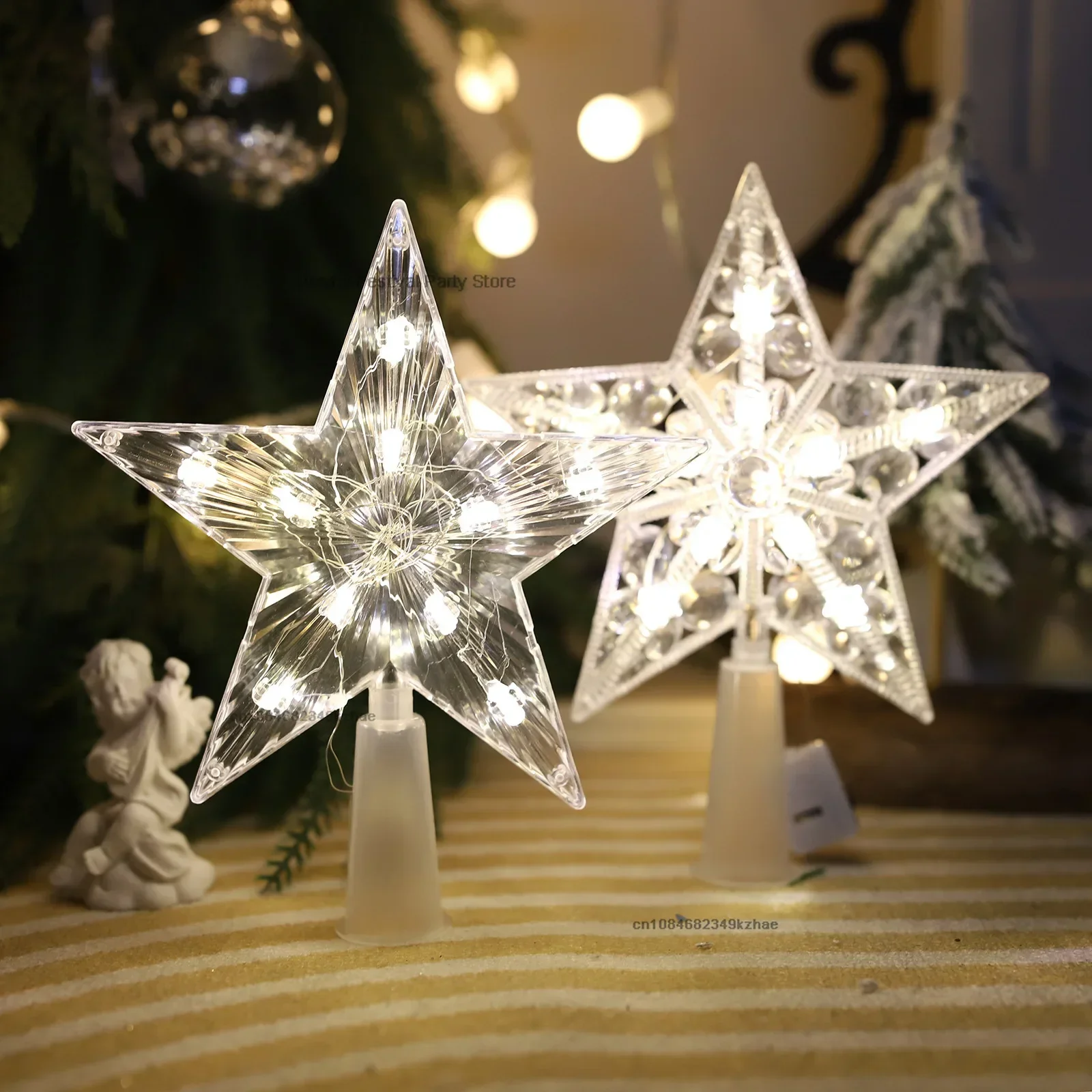 15CM LED Christmas Tree Orname - Star Tree Topper incelemesi ve fiyatı