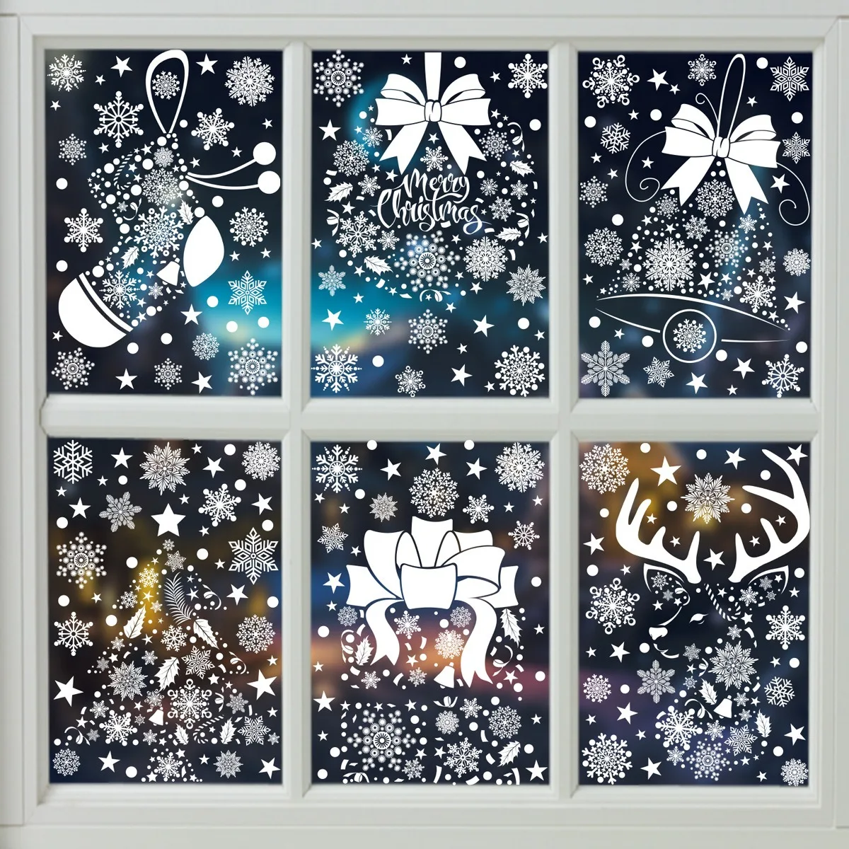 Christmas Wall Sticker Snowfla - Snowflake Window Decal incelemesi ve fiyatı