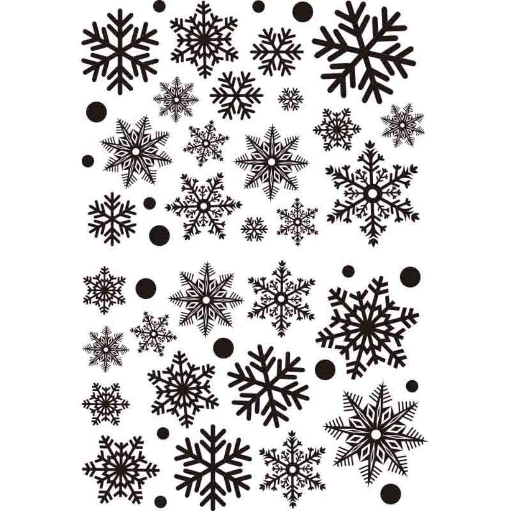 30pcs PVC Christmas Snowflakes - Snowflake Window Decal incelemesi ve fiyatı