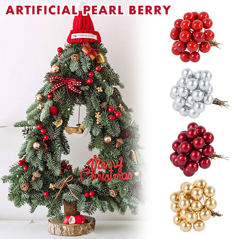 100/200pcs Pearl Stamens Mini  - Christmas Wreath Fake incelemesi ve fiyatı