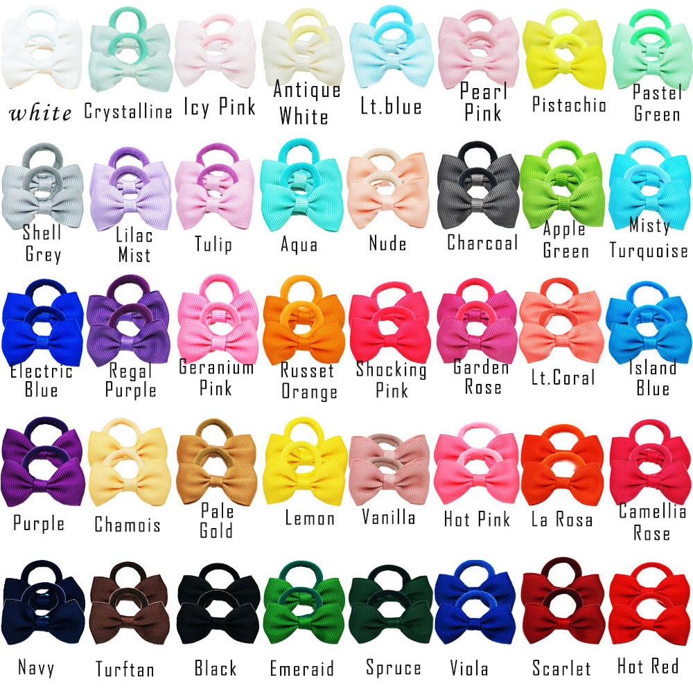 40/60/80 Baby Girls Hair Ties  - Ribbon Bow Gift incelemesi ve fiyatı