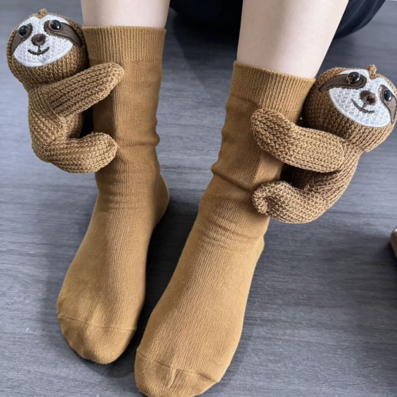 3D Knit Animal Sloth Socks for - Christmas Stocking Hanging incelemesi ve fiyatı