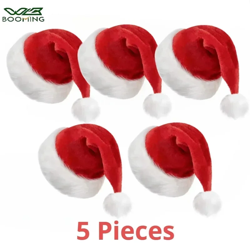 5/1PCS Christmas Hat Plush Adu - Santa Hat Plush incelemesi ve fiyatı