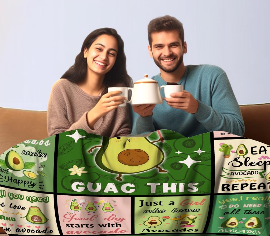 Avocado Blanket Cartoon Avocad - Christmas Throw Blanket incelemesi ve fiyatı
