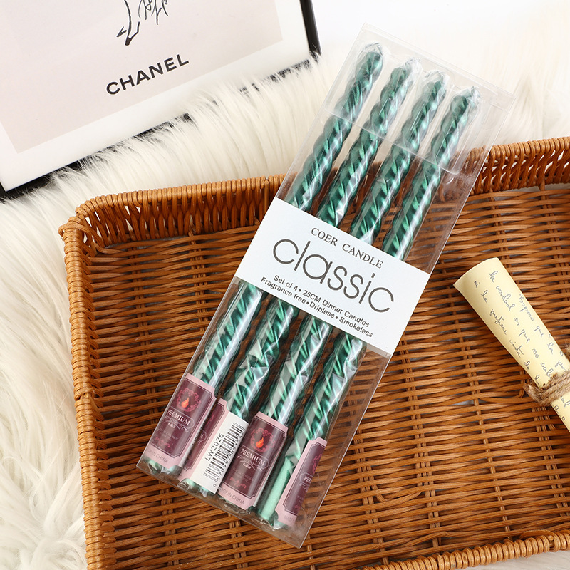4pcs European-style Long-pole  - Holiday Candle Set incelemesi ve fiyatı