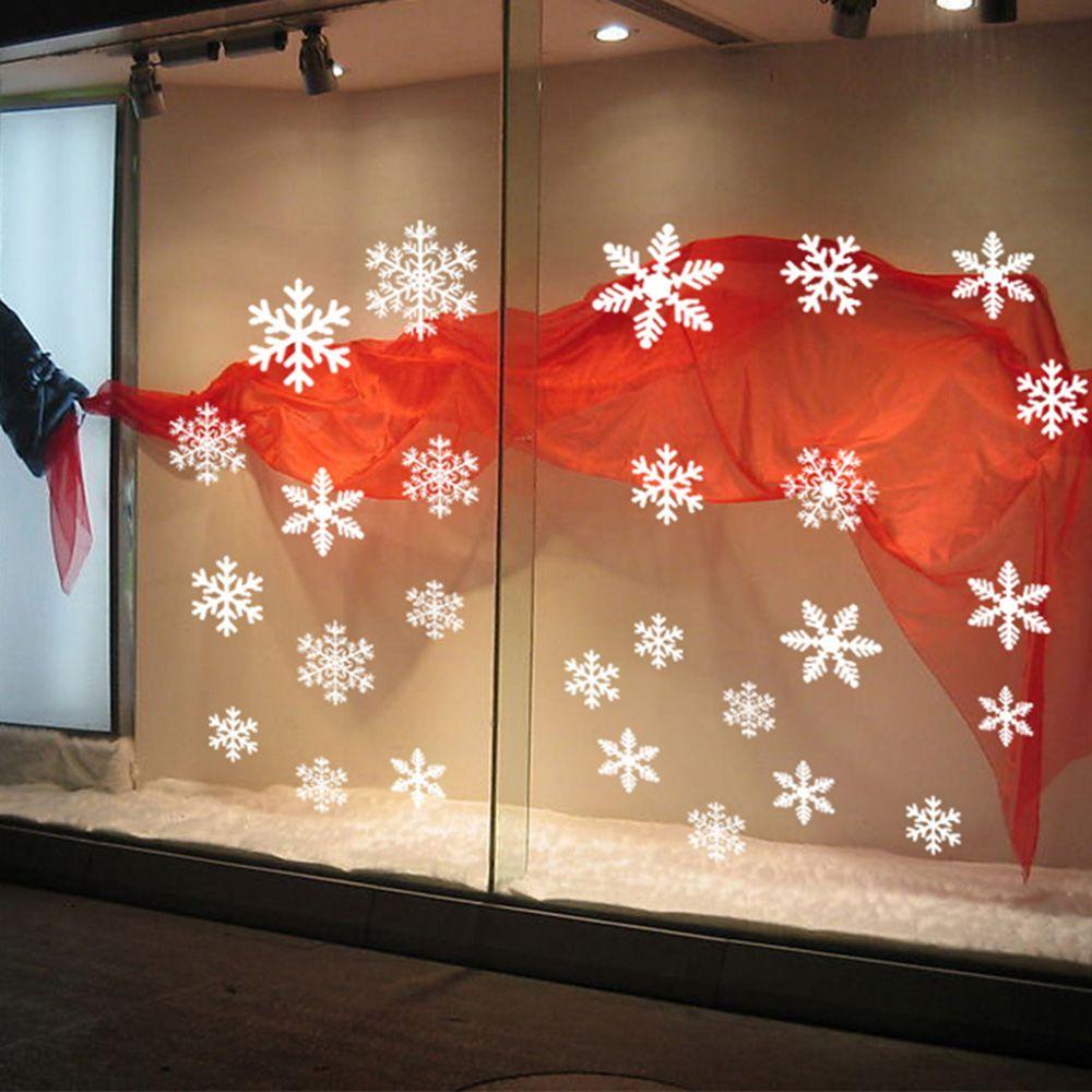 27/38PCS Gift Xmas  Festival S - Snowflake Window Decal incelemesi ve fiyatı