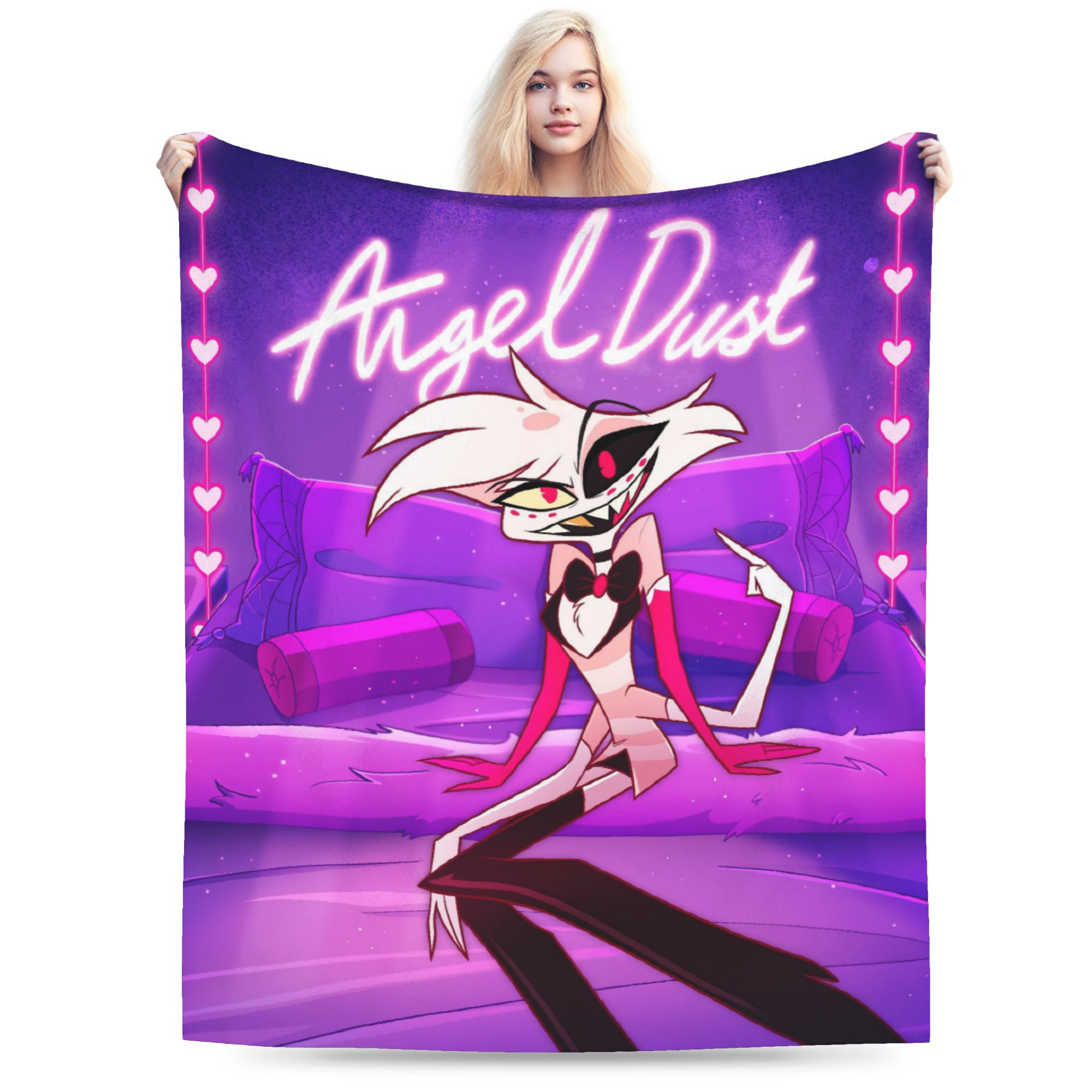Cartoon Hazbins Hotels  Angel  - Christmas Throw Blanket incelemesi ve fiyatı
