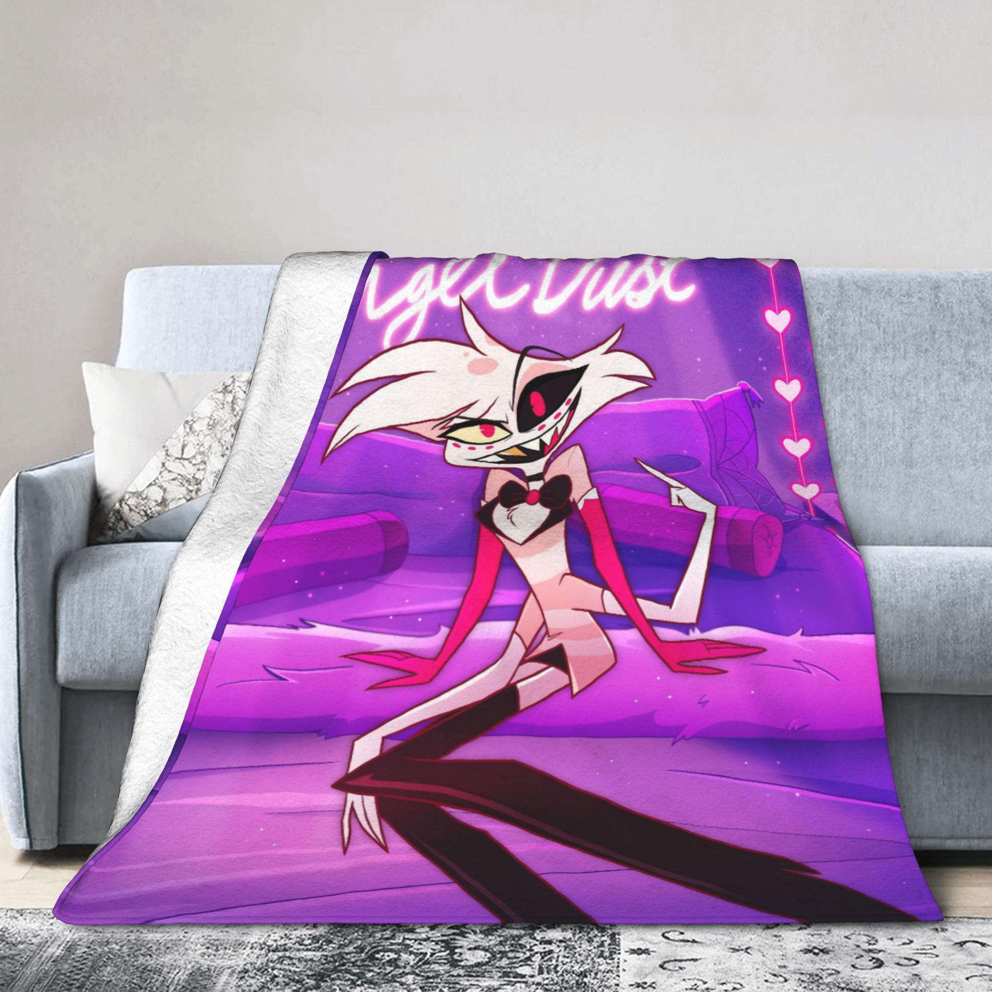 Cartoon Hazbins Hotels  Angel  - Christmas Throw Blanket incelemesi ve fiyatı