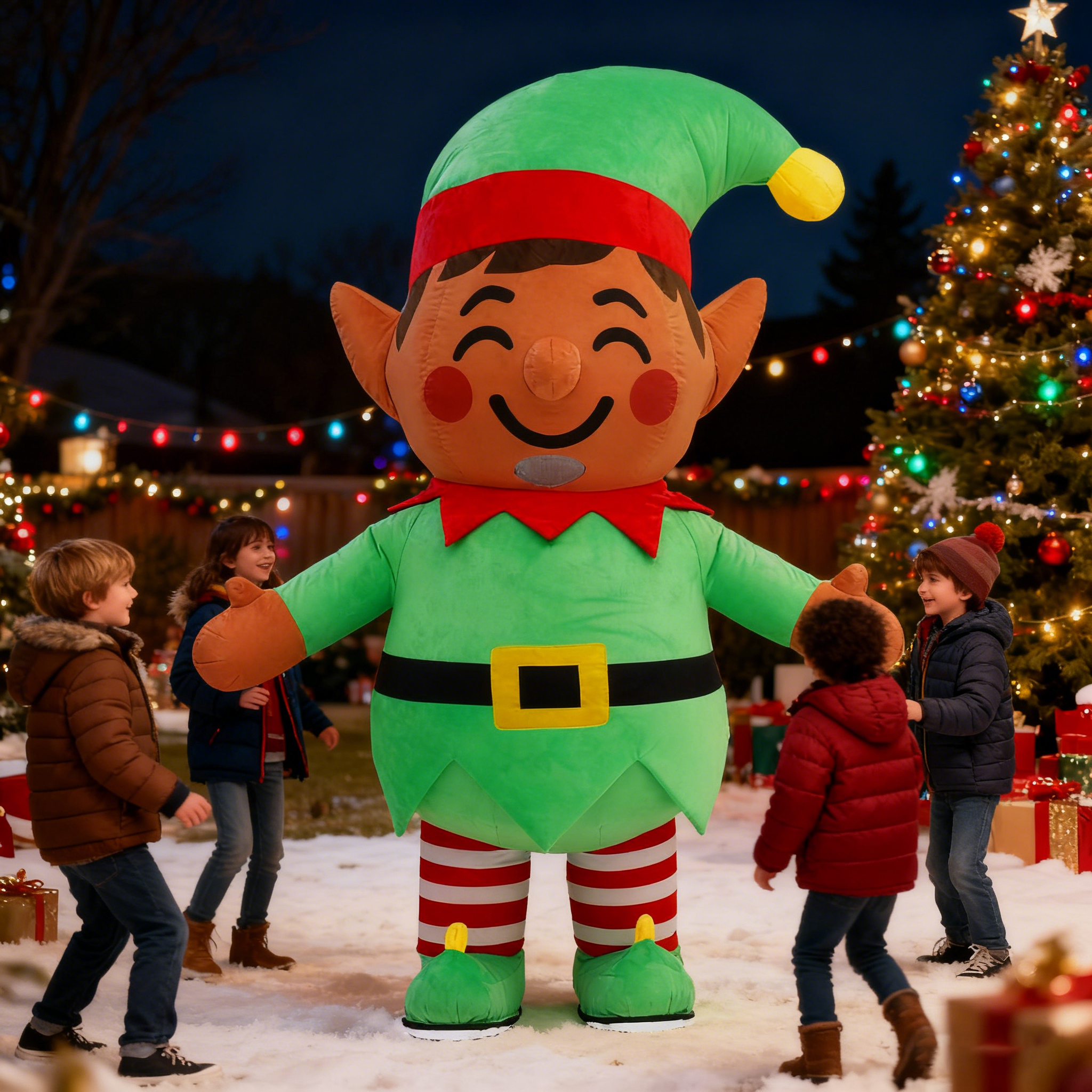 Inflatable Christmas Elf Plush - Elf Costume Christmas incelemesi ve fiyatı