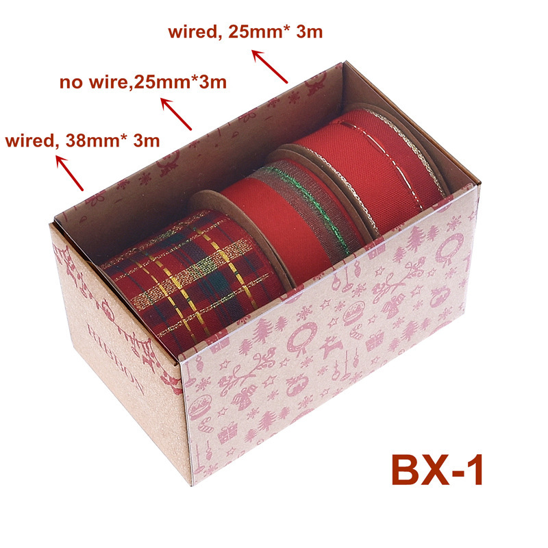 Christmas Ribbon Set Boxed Gif - Gift Box Wrap Set incelemesi ve fiyatı