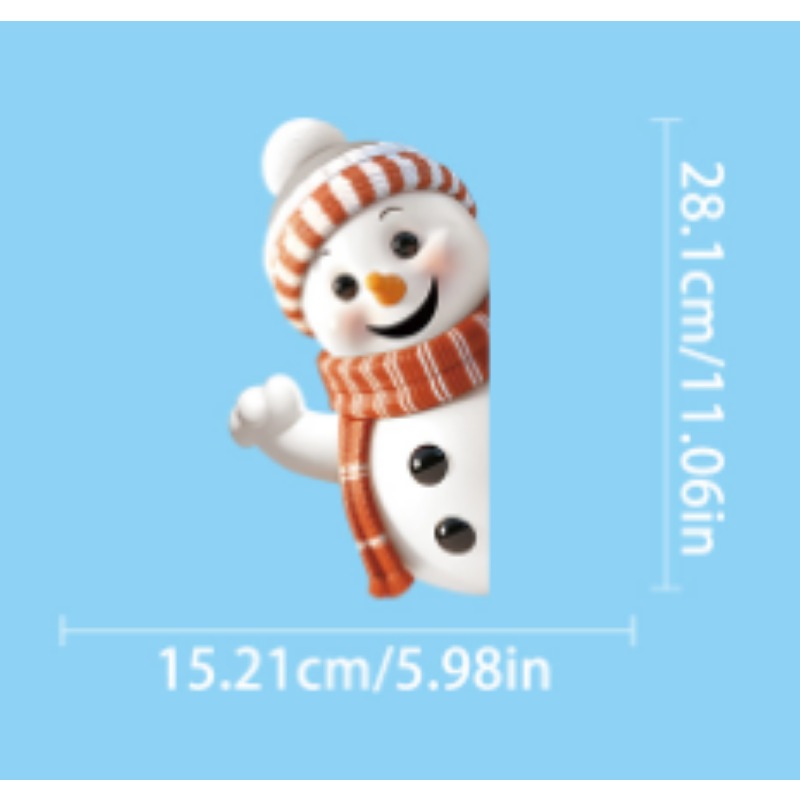 Snowman Snowflake Elk Christma - Snowflake Window Decal incelemesi ve fiyatı