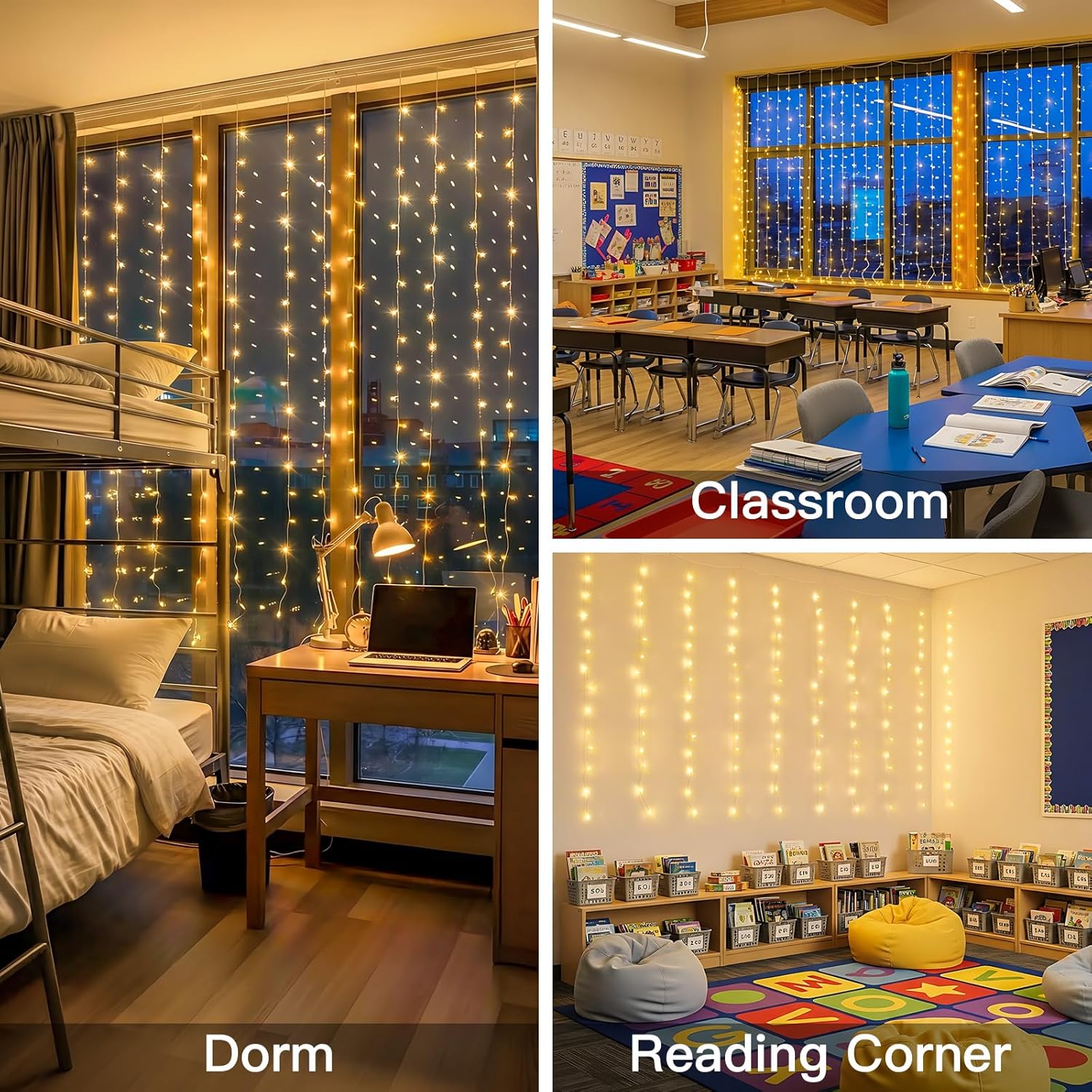 Curtain Lights For Bedroom 200 - Christmas Lights Outdoor incelemesi ve fiyatı