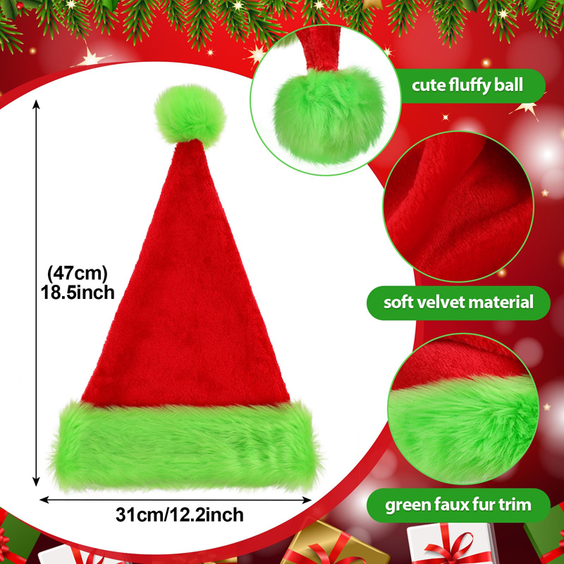 1pc, Santa Claus hat Christmas - Santa Hat Plush incelemesi ve fiyatı