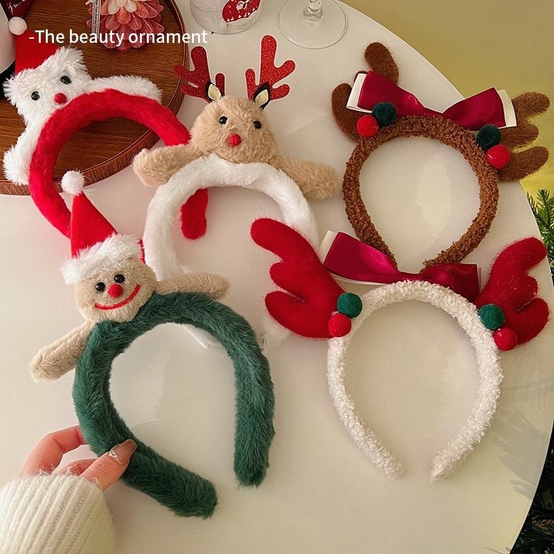 Christmas Santa Cute Bear Plus - Reindeer Antlers Headband incelemesi ve fiyatı