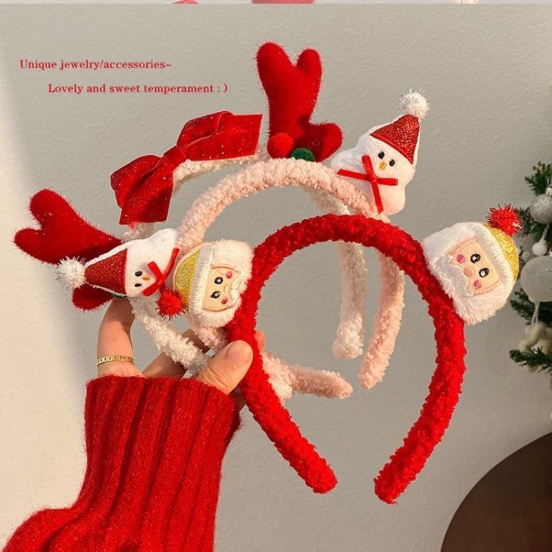 Christmas Santa Cute Bear Plus - Reindeer Antlers Headband incelemesi ve fiyatı