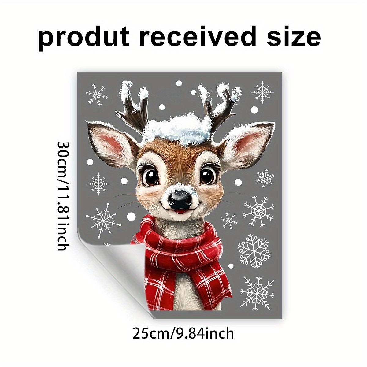 1pc Christmas Scarf Snowflake  - Snowflake Window Decal incelemesi ve fiyatı