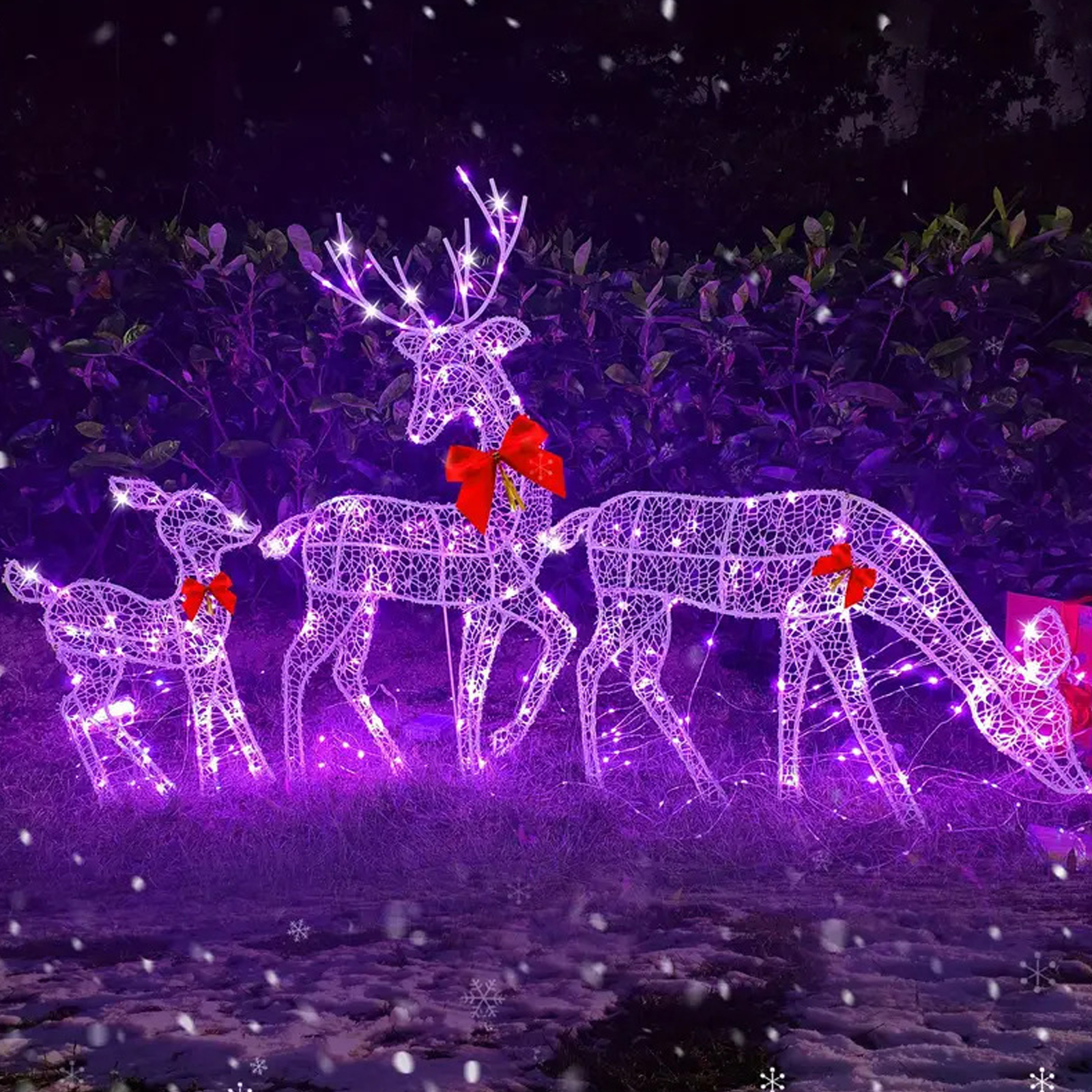 2D Lighted Reindeer Christmas  - Christmas Lights Outdoor incelemesi ve fiyatı