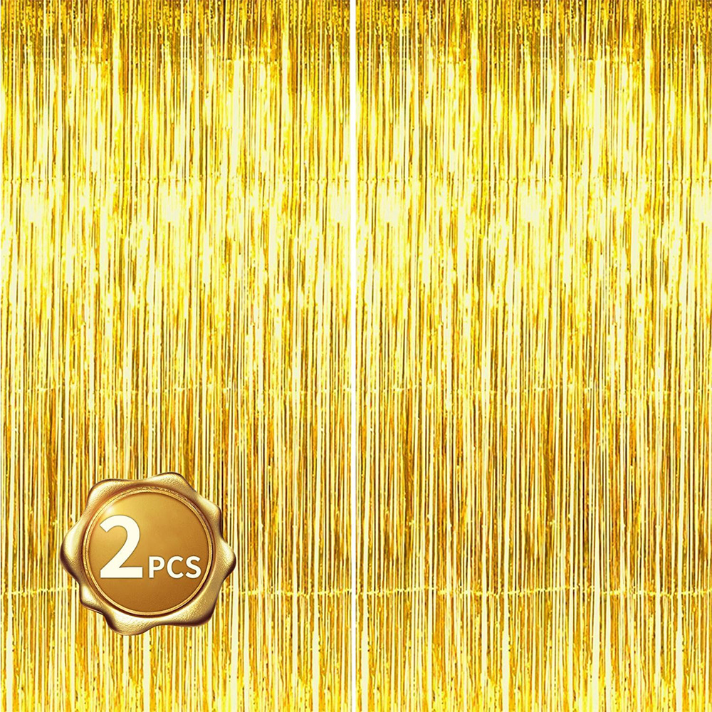2Pack Gold Metallic Foil Tinse - Tinsel Garland Decoration incelemesi ve fiyatı
