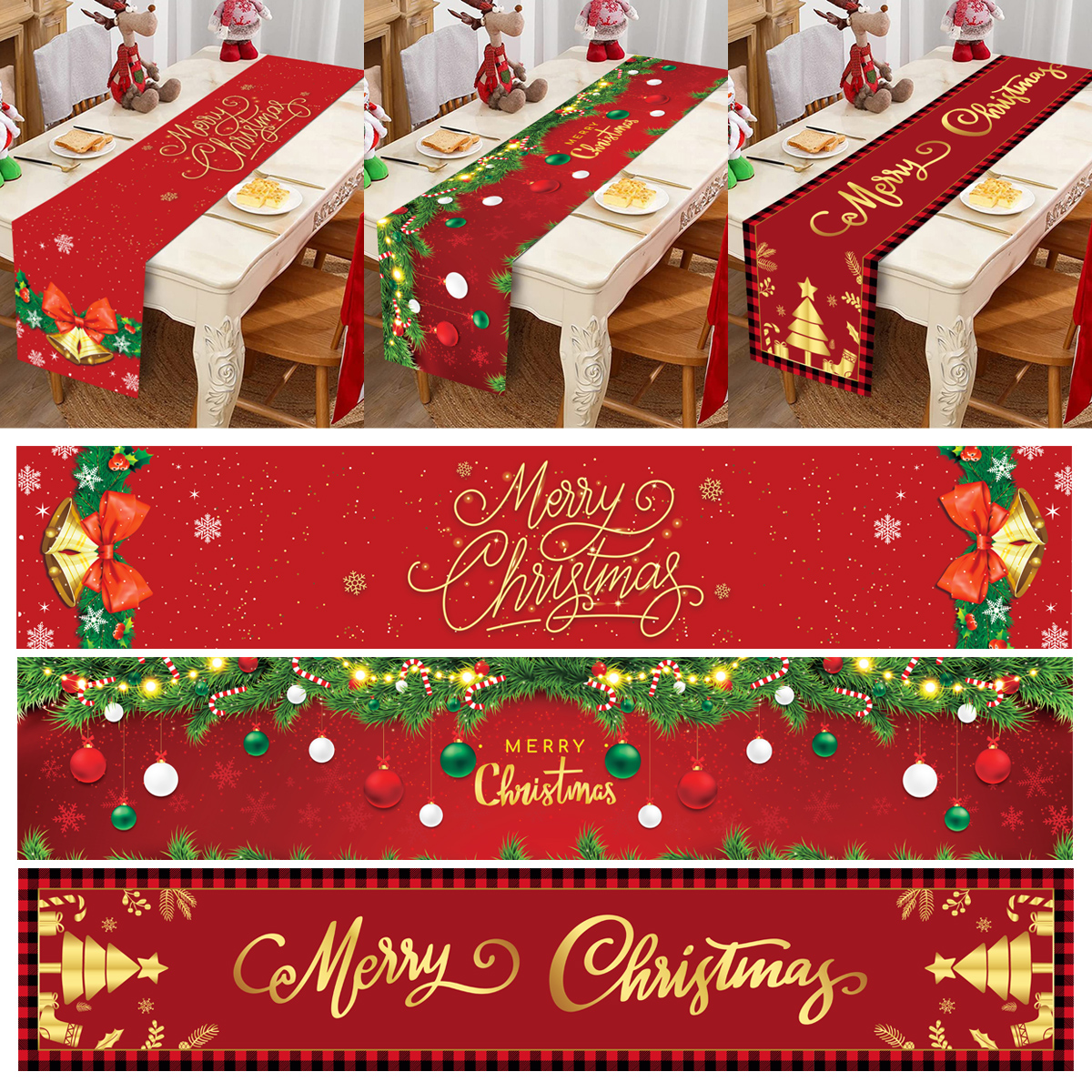 Christmas Table Runner Merry C - Christmas Table Runner incelemesi ve fiyatı