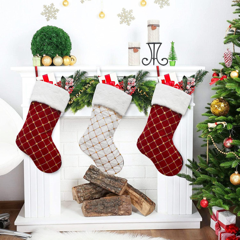 Christmas Stocking Soft Faux F - Christmas Stocking Hanging incelemesi ve fiyatı