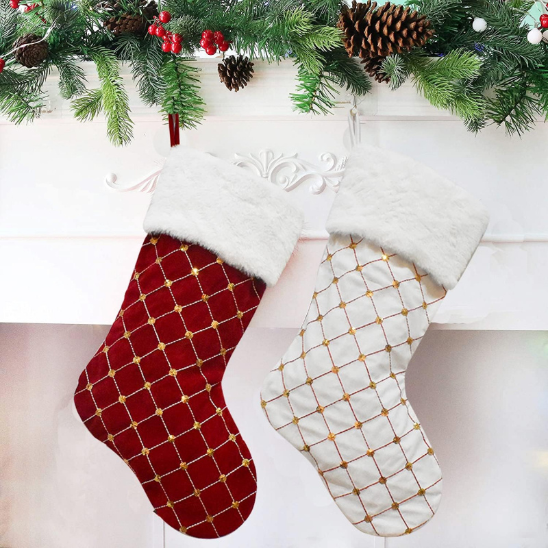 Christmas Stocking Soft Faux F - Christmas Stocking Hanging incelemesi ve fiyatı