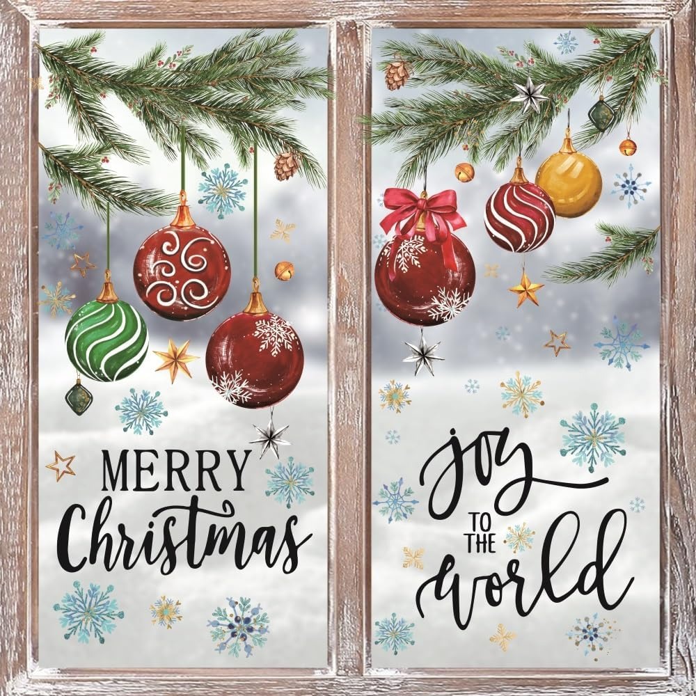221 PCS Christmas Window Cling - Snowflake Window Decal incelemesi ve fiyatı