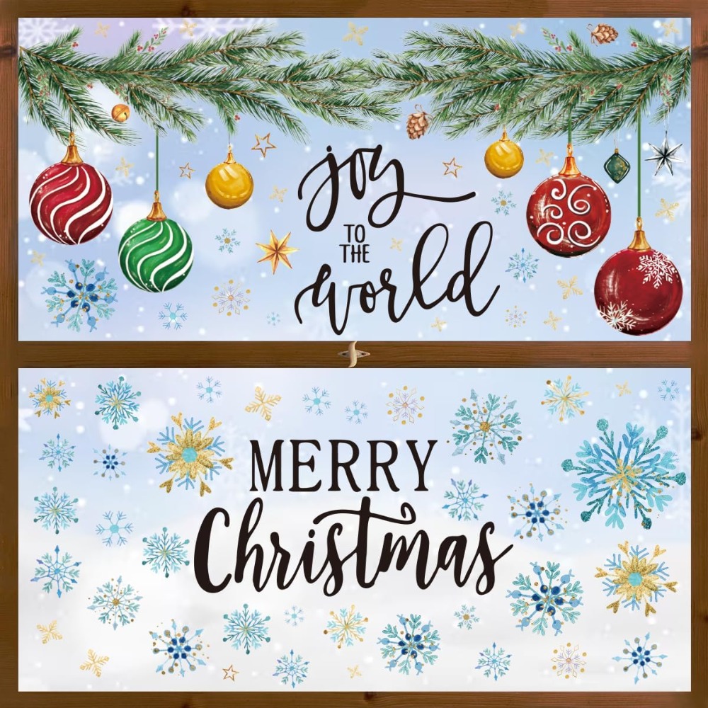 221 PCS Christmas Window Cling - Snowflake Window Decal incelemesi ve fiyatı