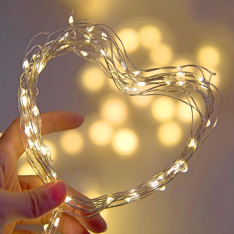 10M 5M 3M 2M Copper Wire LED T - Tinsel Garland Decoration incelemesi ve fiyatı