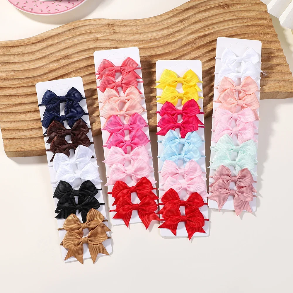 10Pcs Bows Elastic Hair rubber - Ribbon Bow Gift incelemesi ve fiyatı