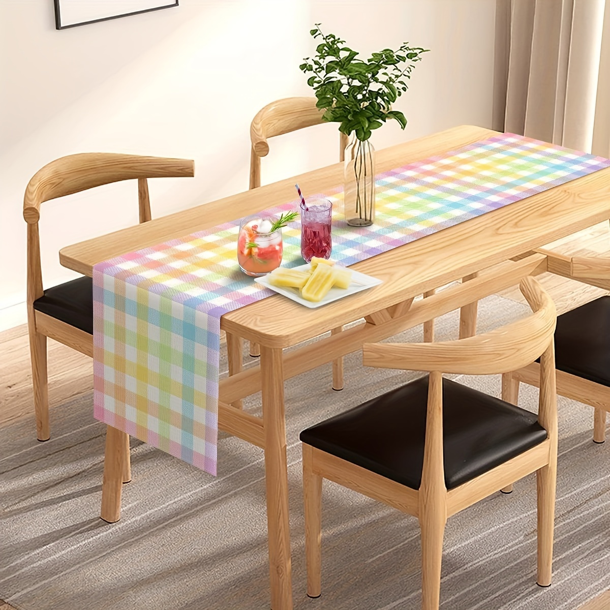 1pc Vibrant Buffalo Plaid Tabl - Christmas Throw Blanket incelemesi ve fiyatı