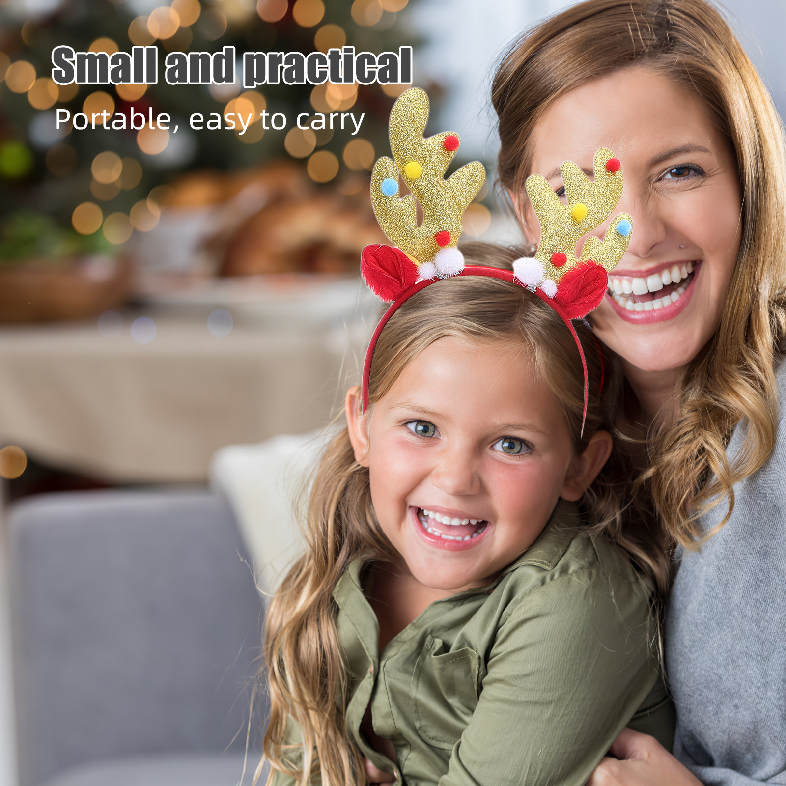 2Pcs Christmas Headband Reinde - Reindeer Antlers Headband incelemesi ve fiyatı