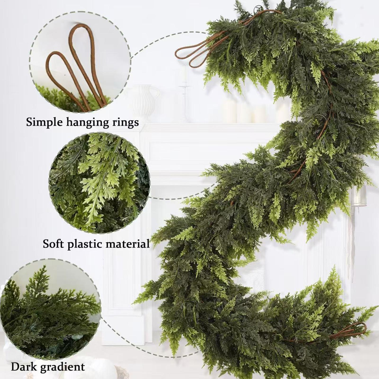 Christmas Garlands Artificial  - Christmas Wreath Fake incelemesi ve fiyatı