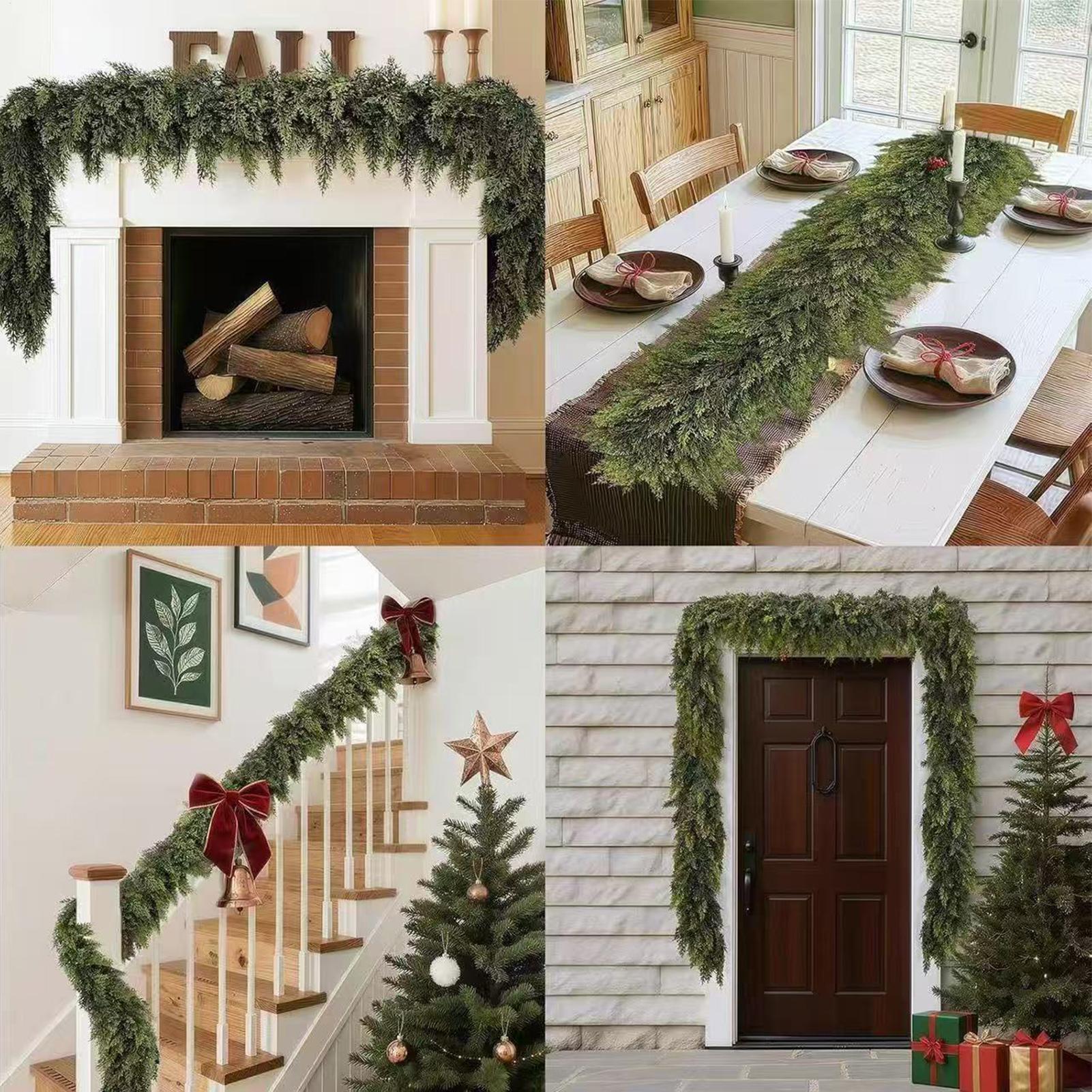 Christmas Garlands Artificial  - Christmas Wreath Fake incelemesi ve fiyatı