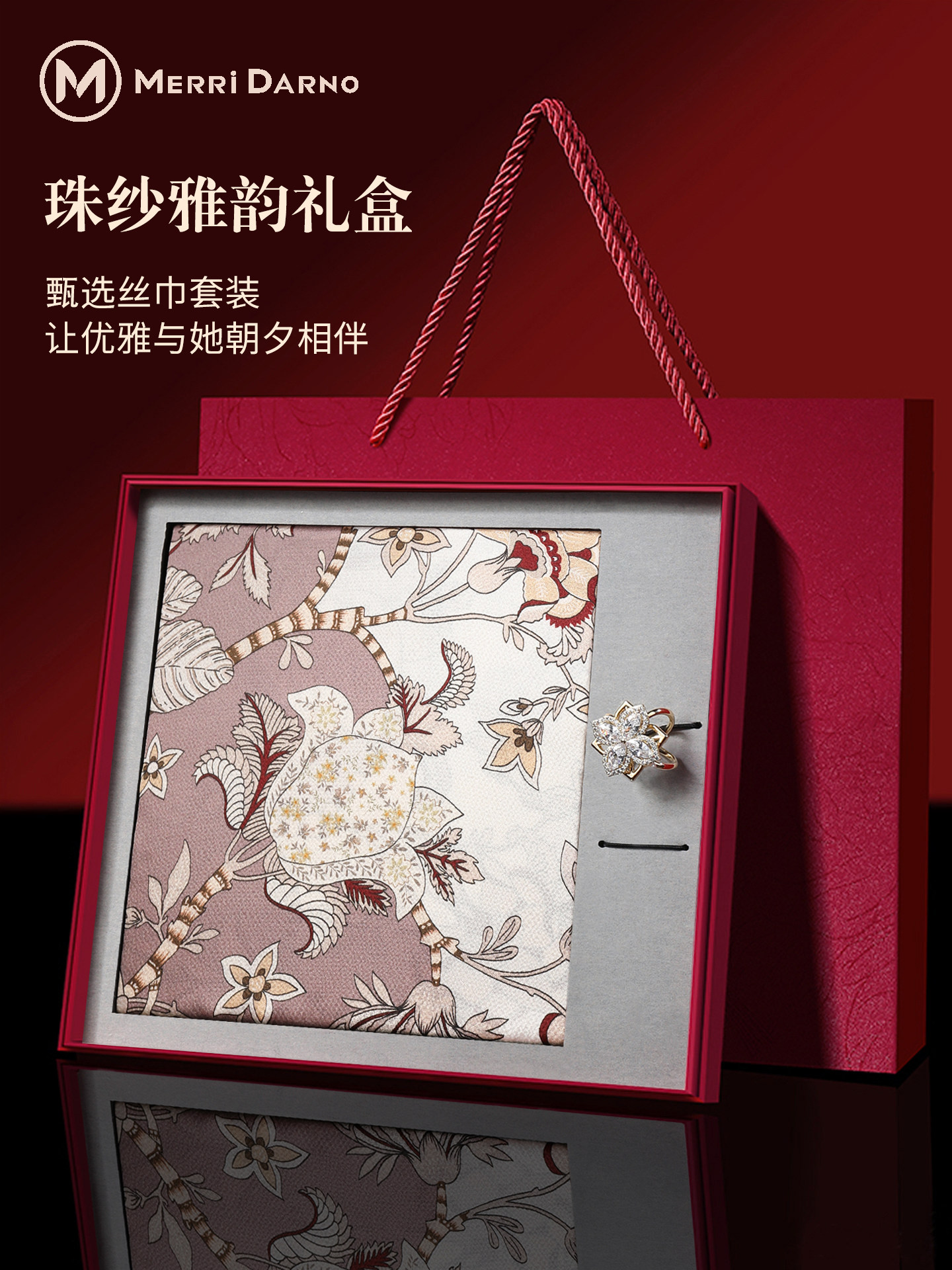 Women's Mulberry Silk Scarf Gi - Gift Box Wrap Set incelemesi ve fiyatı