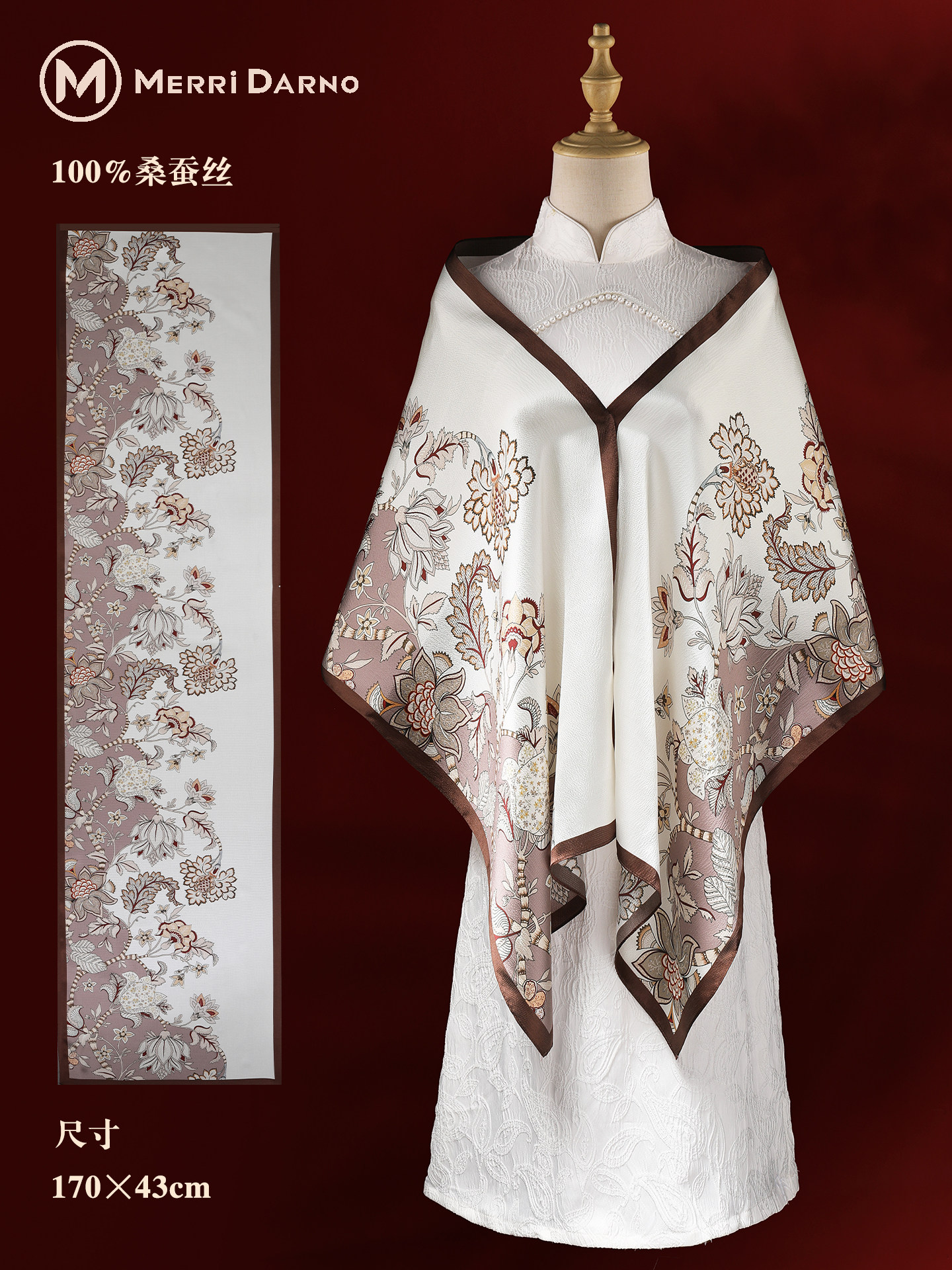 Women's Mulberry Silk Scarf Gi - Gift Box Wrap Set incelemesi ve fiyatı