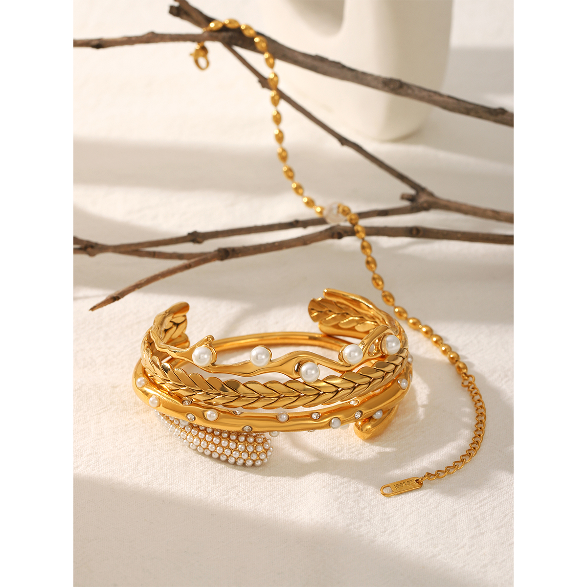 18K Gold Plated Stainless Stee - Gift Box Wrap Set incelemesi ve fiyatı